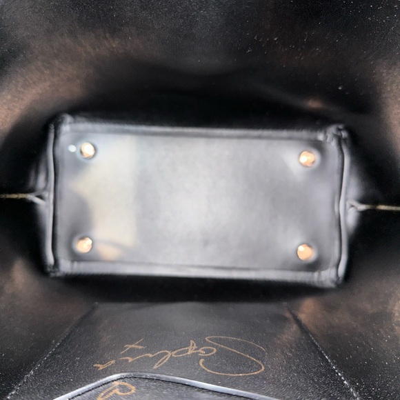 SOPHIA WEBSTER *Romy* black leather large classic bucket satchel bag purse sac - Picture 9 of 15